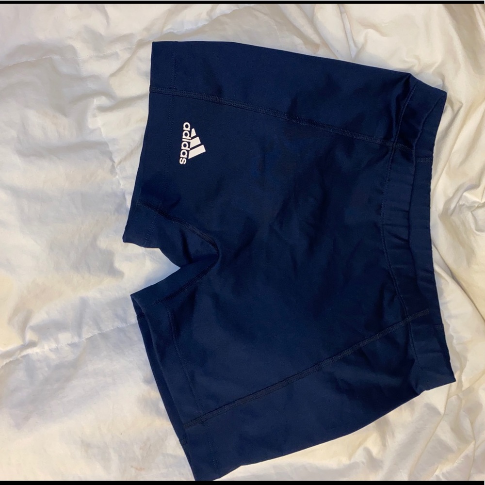Navy blue adidas shorts